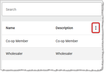 Image showing the list of customer groups in the back end of the system.