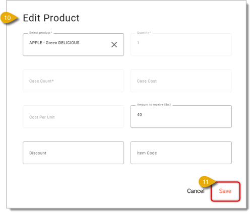 Image showing the Edit Product window. The Save button is highlighted in the corner.