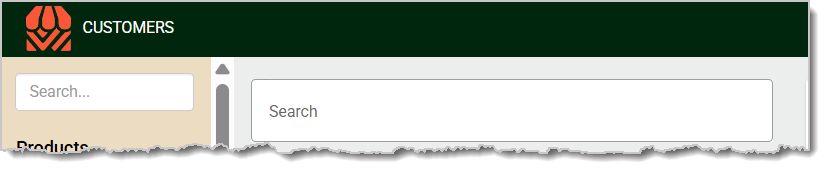 Image of the Customers page without the store selection drop-down.