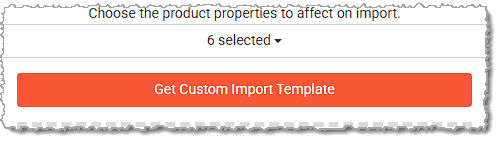 Image showing the custom purchase order template download button in the  system back end.