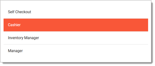 Image of a highlighted Role on the Roles page of the system's Back End..