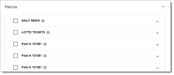 Image showing examples of Paid In permissions.