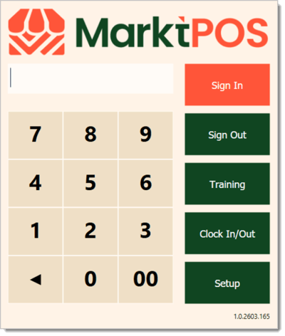 Image of the Front End Sign In screen.
