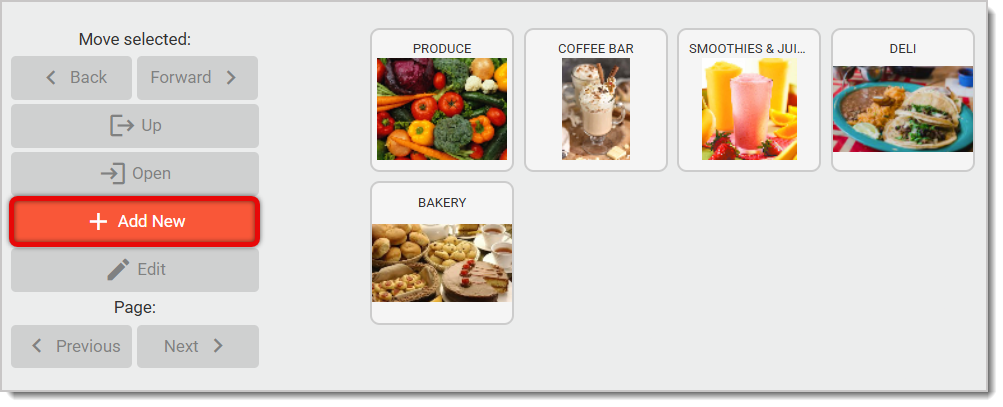 Image of the Product Lookup Designer. The Add New button is highlighted.